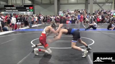 100 lbs Champ. Round 1 - Walker Vieyra, Kansas Young Guns vs Jaden Tubbs, Colby Kids Wrestling Club