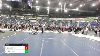 109 lbs Quarterfinal - Hunter Johnson, Nucla vs Landon Lantry, Hotshots