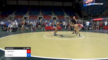 132 lbs Cons 32 #2 - Lane Reardon, Idaho vs Dante Roggio, Idaho