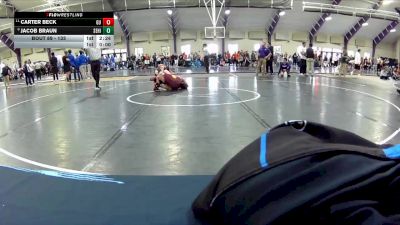 133 lbs Champ. Round 2 - Carter Beck, Gannon University vs Jacob Braun, Seton Hill