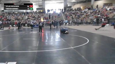A 190 lbs Champ. Round 1 - Trevor Burney, Chattanooga Central High School vs Sylas McGowen, Tullahoma High School