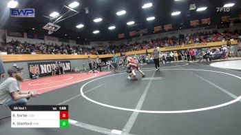 90 lbs Rr Rnd 1 - Brently Sorter, Clinton Youth Wrestling vs Keegan Stanford, Noble Takedown Club