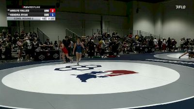 Senior Women Freestyle FS - 50 lbs Cons. Round 2 - Arelys Valles, Grand View Wrestling Club vs Kendra Ryan, Cardinal WC
