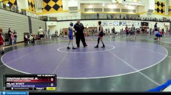 93 lbs Quarterfinal - Jonathan Nordyke Jr., Region Wrestling Academy vs Milan Wyatt, Perry Meridian Wrestling Club