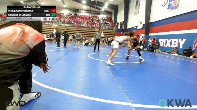 126 lbs Semifinal - Price Cunningham, Barnsdall vs Kamari Chatman, HURRICANE WRESTLING ACADEMY