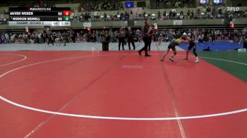 85 lbs Champ. Round 2 - Hudson Beisell, Thorn Wrestling Club vs Jaiven Weber, Team Nazar