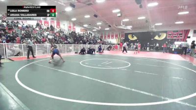 110 lbs Cons. Round 5 - Ariana Valladares, Dos Pueblos vs Leila Romero, Rio Mesa