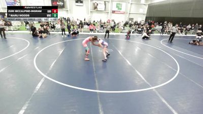 16U Girls - 125 lbs Champ. Round 2 - Zuri Mccalpine-ingram, Glasgow Wrestling Academy vs Marli Woods, Whiteland Wrestling Club