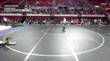 106 lbs Round 3 - 2nd Wrestleback And Semi-finals(16 Team) - Santiago Miranda, Mission Sharyland vs Conner Smith, Dumas