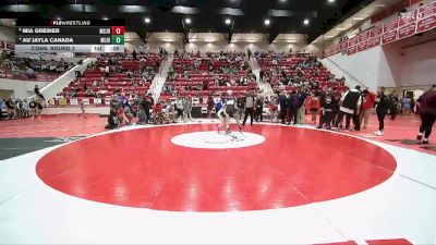 JH 110 lbs Cons. Round 3 - Au`Jayla Canada, MIDWEST CITY JH vs Mia Greiner, Mustang JH