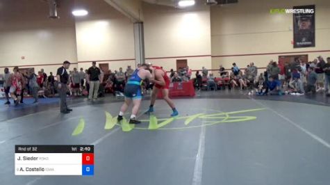 125 kg Rnd Of 32 - Jacob Sieder, Roadrunner WC vs Aaron Costello, University Of Iowa