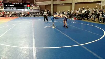 155 lbs Cons. Round 2 - Max Martin, Waconia vs Korbin Grunig, LCWM