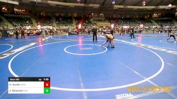 100 lbs 3rd Place - Hawk Smith, Bronco Wrestling Club vs Jaxson Bowman, GGB Ohio