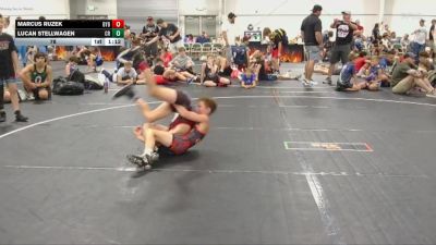 78 lbs Round 5 (6 Team) - Marcus Ruzek, Backyard Brawlers vs Lucan Stellwagen, Carolina Reapers