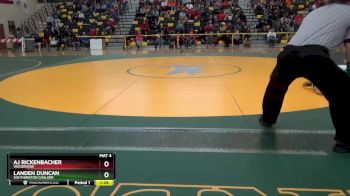 132 lbs 1st Place Match - Landen Duncan, SOUTHINGTON CHALKER vs AJ Rickenbacher, WOODRIDGE