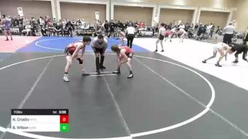 113 lbs Consi Of 32 #2 - Nolan Crosby, Mt Spokane HS vs Beau Wilson, Scorpians