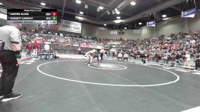 3A 150 lbs Champ. Round 1 - Everett Lindsay, Richfield vs Jasper Allen, Emery
