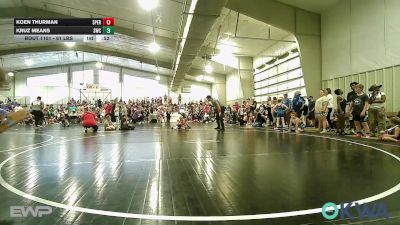 61 lbs Quarterfinal - Koen Thurman, Sperry Wrestling Club vs Kruz Means, Salina Wrestling Club