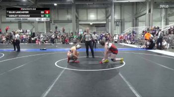 155 lbs Cons. Semi - Ashley Schwarz, Topeka Blue Thunder vs Ellie Lancaster, De Soto Kids