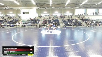 125 lbs Cons. Semi - Matthew Frueh, Johnson & Wales (RI) vs Cosmo Damiani, Ithaca