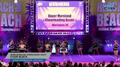 Upper Moreland Cheerleading Assoc - Code Black [2023 L2 Performance Rec - 10-18Y (NON) Day 2] 2023 ACDA Reach the Beach Showdown