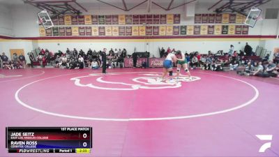 207 lbs 1st Place Match - Jade Seitz, East Los Angeles College vs Raven Ross, Cerritos College