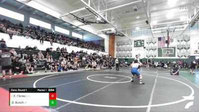 157 lbs Cons. Round 1 - Frank Flores, El Rancho vs Dustin Bunch, South Torrance