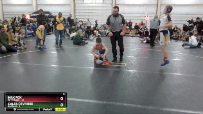 95 lbs Round 4 (6 Team) - Max Fox, Mi Pitbulls vs Caleb DeVriese, BadBass