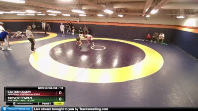 113 lbs 1st Place Match - Easton Olson, Sanderson Wrestling Academy vs Trevor Cowan, Juab Wrestling Club (JWC)