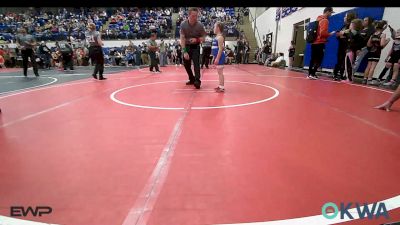 62-67 lbs Rr Rnd 1 - Harper Woolman, Tiger Trained Wrestling vs Layla Waldeck, Salina Wrestling Club