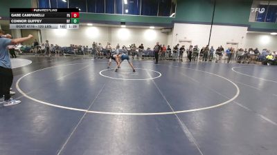 120 lbs Consi Of 128 #2 - Gabe Campanelli, PA vs Connor Guffey, NY