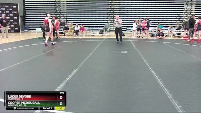 140 lbs Round 1 (10 Team) - Lukus Devore, Riverheads vs Cooper McDougall, Wolfpack WC