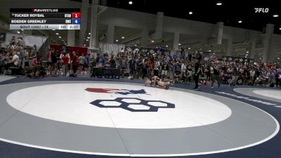 74 lbs Champ. Round 3 - Tucker Roybal, Utah vs Boeden Greenley, Bison Wrestling Club