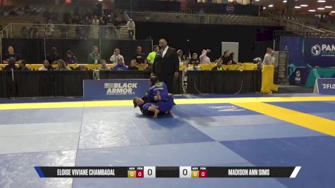 Madison Ann Sims vs Eloise Viviane Chambadal 2025 Pan Jiu Jitsu IBJJF Championship