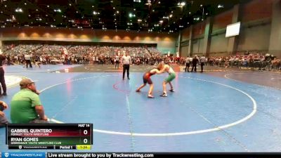 132-145 lbs Round 4 - Gabriel Quintero, Fernley Youth Wrestling vs Ryan Gomes, Greenwave Youth Wrestling Club