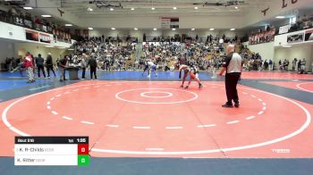 113 lbs Round Of 16 - Kamari Rivers-Childs, Georgia vs Kaloeb Ritter, Georgia