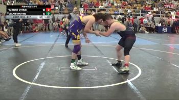 217 lbs Champ. Round 2 - Jacob Moore, Bloom Carroll vs Ernest Cyrus, Huntington