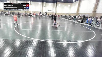 43 lbs Rr Rnd 2 - Mercy Kelly, Patriots Wrestling Club-Dothan vs Nicholas Steiner, Niceville Wrestling Academy