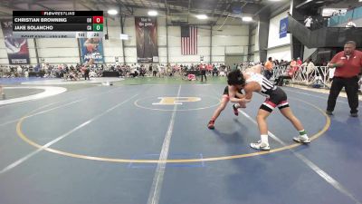 132 lbs Consi Of 32 #2 - Christian Browning, OH vs Jake Solancho, CA