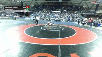 Girls 4A 190 lbs Cons. Round 5 - Izzabella Fredley, Moses Lake (Girls) vs Leiah Maes, Bonney Lake (Girls)