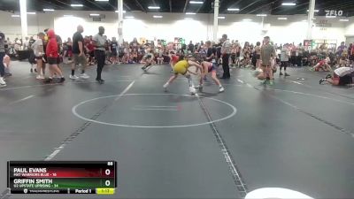 88 lbs Round 2 (4 Team) - Paul Evans, Mat Warriors Blue vs Griffin Smith, U2 Upstate Uprising