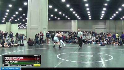 285 lbs Semis & 1st Wrestleback (8 Team) - Rick Weaver, Liberty vs Peter Cortapasso, Apprentice School