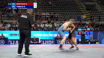 110 kg Repechage - Baktur Sovetkhan, Kazakhstan vs Mateusz Tomelka, Poland