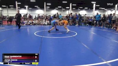 165 lbs Quarters & 1st Wb (16 Team) - Isaac Barrientos, Illinois vs Peter Mocco, Florida