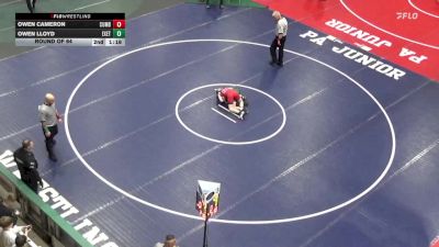 96 lbs Round Of 64 - Owen Cameron, Cumberland Valley vs Owen Lloyd, Exeter Twp