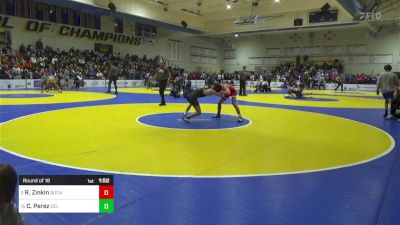 123 lbs Round Of 16 - Rocklin Zinkin, Buchanan vs Christian Perez, Del Oro