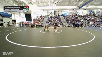100 lbs Cons. Round 3 - Khishauna Williams, Junction City vs Amirce Robertson, Wichita-Northwest HS