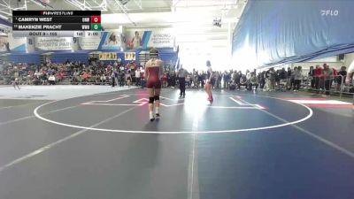 105 lbs Champ. Round 1 - Camryn West, Olathe Northwest vs Makenzie Pracht, Wichita-West Hs