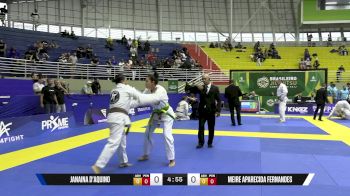 Meire Aparecida Fernandes vs Janaina D'Aquino 2025 Brasileiro Jiu-Jitsu IBJJF