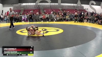 55 lbs Round 3 (8 Team) - Maddie Bauman, West Shore Wrestling Club vs Jack Donnelly, Olympia/Demolition